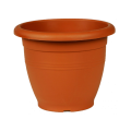Γλάστρα στρογγυλή πλαστική VIOMES terracotta